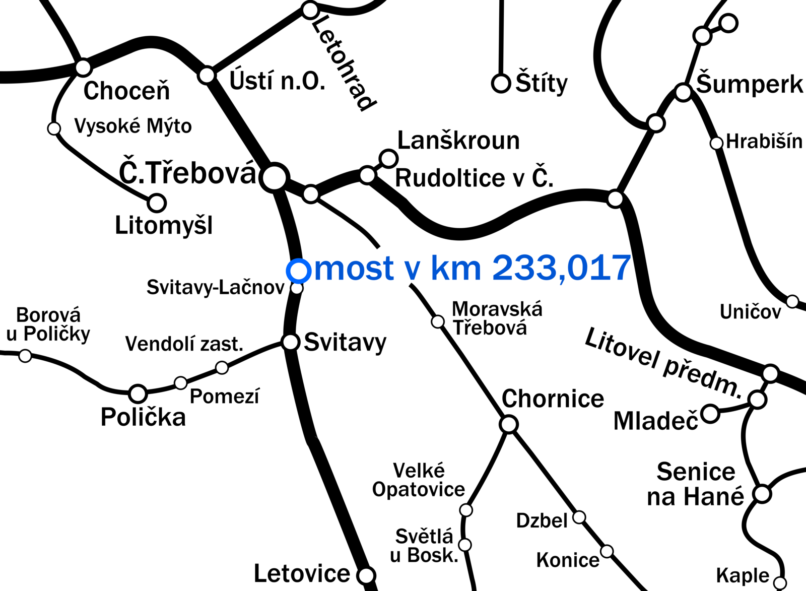 Železniční most žkm 233,017 přes D35